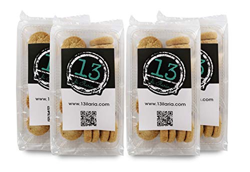 13 di Ilaria Galletas Besos de Dama con Chocolate - 4 Paquetes de 150gr Cada uno
