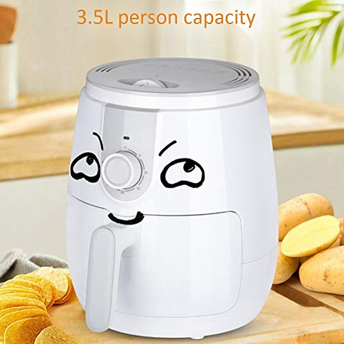1300W 3.5L /Freidora Digital, Pizza Multifunción Inteligente Aire Freidora Separar Separador De Aceite/Desmontable Y Fácil De Limpiar La Freidora Eléctrica Aire/Libre De La Hoja De Lata Regalo