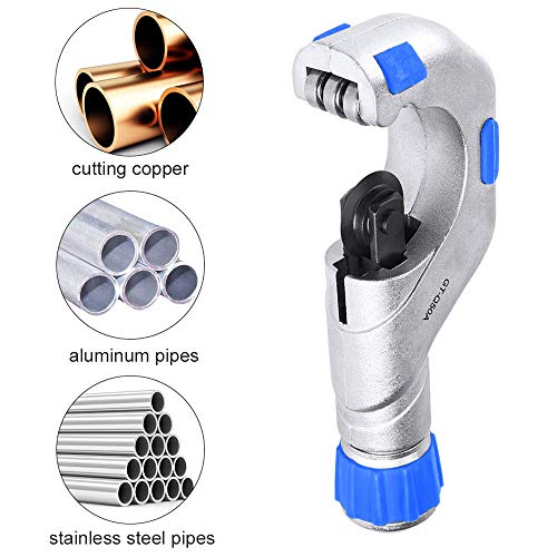 1/4"- 2" Cortador de Tubo Tubería con Rodamiento de Bolas, Alta Resistencia Tubo de Cobre PVC Acero Inoxidable Aluminio Herramienta de Corte de Cojinete de Empuje 5mm - 50mm