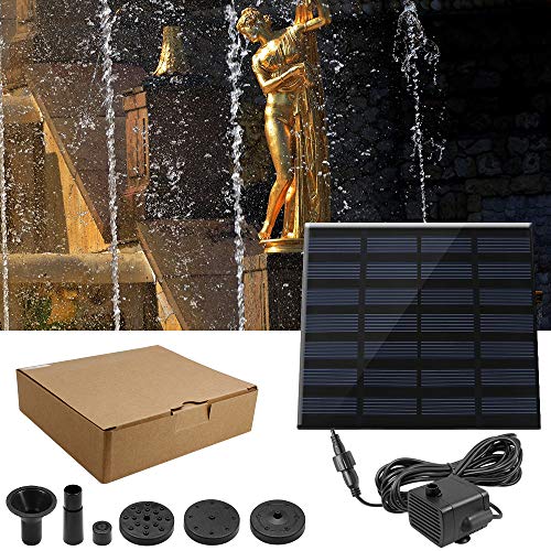 1.4 W pileta fuente, maxin potencia bomba Panel Kit sumergible agua bomba de agua Solar para aves baño, pecera, estanque, decoración del jardín.