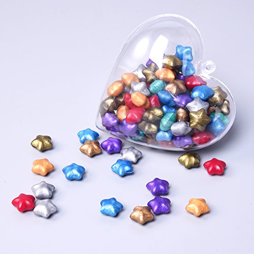 140 Piezas Granos de Cera de Sellado Lacre en Forma de Estrella con 1 Pieza de Cuchara de Fundición de Cera y 2 Piezas de Velas, 9 Colores