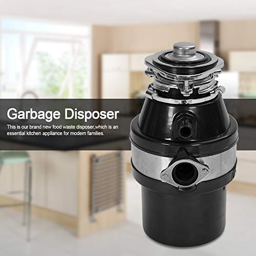 1HP 2600RPM Triturador de Basura, Eliminación de Residuos de Comida de Cocina o la Familia