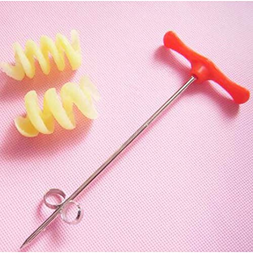 1pc patata espiral máquina de cortar espiral del rodillo cortador máquina de cortar virutas Herramientas patata vegetales espiral cortador de cocina Accesorios de fruta que talla las herramientas