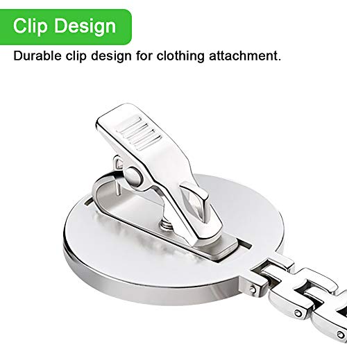 2 Pack CestMall Nurse Watch para Mujeres, enfermería Fob Relojes Medical Pocket Paramedic de Cuarzo Quartz Watch Dial Diseño Clip-on Acero Inoxidable Reloj de Enfermera, Reloj de Bolsillo