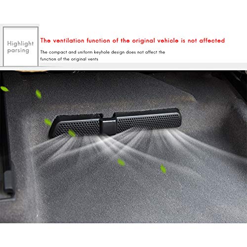 2 piezas Auto Air Vent cobertura para Tiguan asiento trasero aire acondicionado Outlet Cover