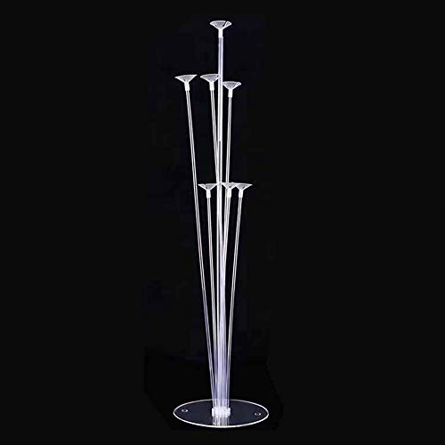 2 Piezas Soporte de Globos Varillas de plástico para Decoracion de Fiesta Globo aerostático Vara Accesorios (Transparente)