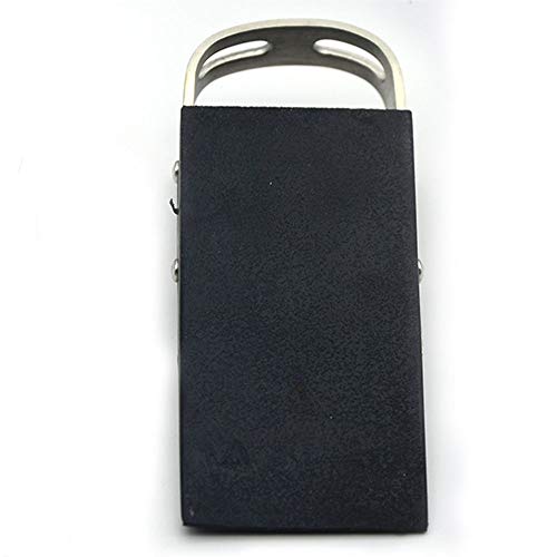 2 Piezas Topes de Puerta Tapón de Goma Antideslizante Puerta Parada Tope de Puerta de Acero Inoxidable Adecuado Hogar Hotel (Negro)