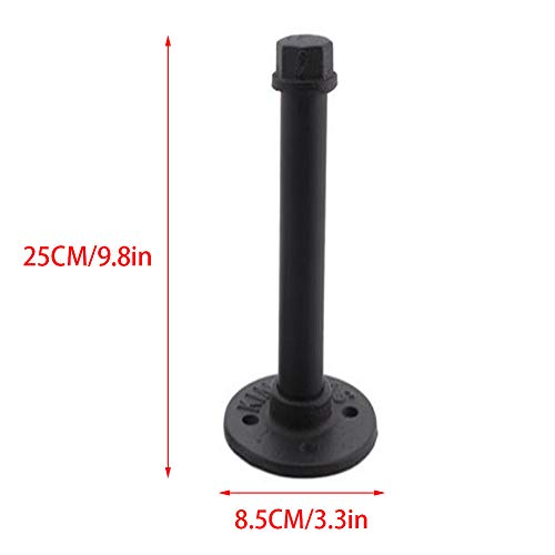 2 soportes de estante de 25 cm resistentes flotantes y soportes para estanterías flotantes de estanterías flotantes montados en la pared, accesorios de tornillo incluidos