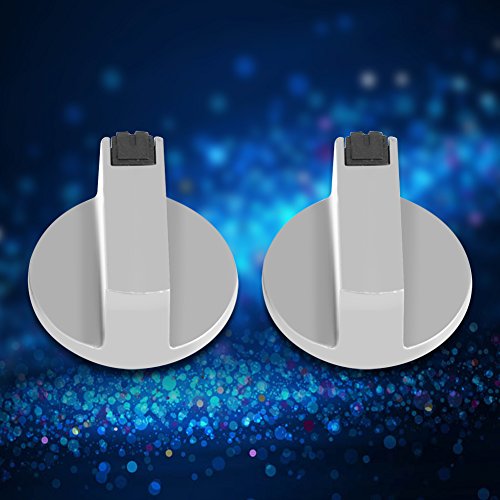 2 Unids 6mm Aleación de Zinc Universal Hogar Cocina Ronda Cocina Horno Perillas Cocina Horno Cooktop Metal Interruptor de Control - Fácil de encendido y apagado