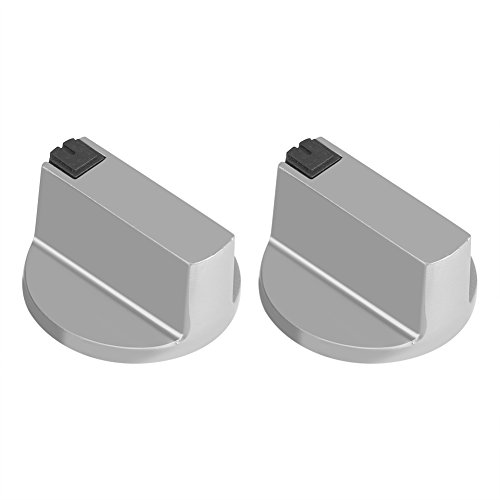 2 Unids 6mm Aleación de Zinc Universal Hogar Cocina Ronda Cocina Horno Perillas Cocina Horno Cooktop Metal Interruptor de Control - Fácil de encendido y apagado