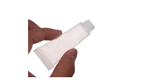 20 botes de viaje de 10 ml / 15 ml / 30 ml / 50 ml transparentes vacíos y rellenables para transportar productos cosméticos, champú, gel o loción corporal.