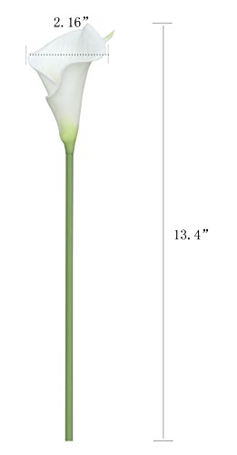 20 unidades de lirio de cala para bodas de marca Xiuer, ramo de flores artificial para decoración de fiestas y hogar.