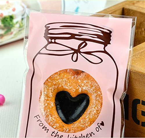 200 bolsas plásticas para caramelos, galletas. Bolsa de embalaje de golosinas para bodas, fiestas, bailes.