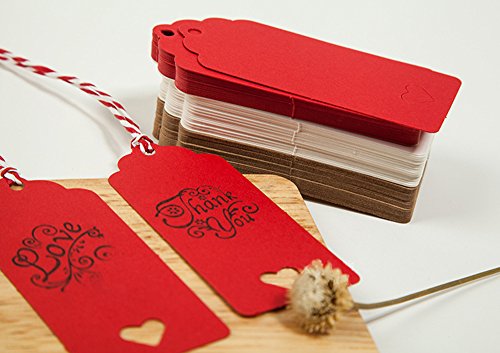200 etiquetas de papel kraft en forma de corazón hueco, etiquetas de regalo con cordel de yute natural gratis para Navidad, boda, día de Acción de Gracias, cumpleaños, día festivo