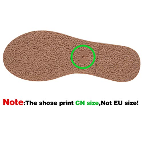 2019 Moda Zapatos de Tacón Bajo de Color Liso para Mujer Jovencita TOPKEAL Casual Zapatos Planos de Trabajo Vino 36.5