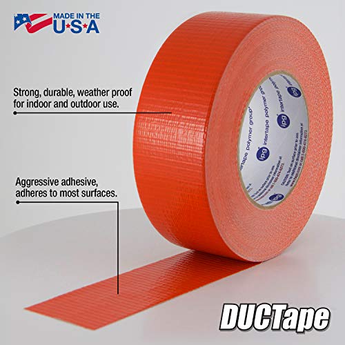20C ou 2-Tous usages Ductape 1.87 m X 60 cm, 9-Mil-Orange