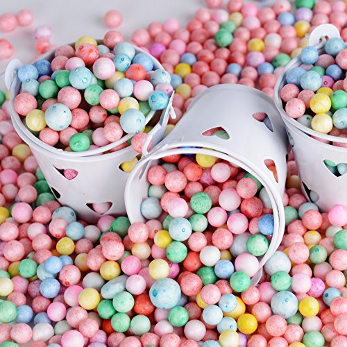 20pcs Mini Cubos de Metal Color Blanco Balde para Invitados Boda Candy Bar con Dulces Caramelos Decoracion Mesas Cajas Altura 5,2cm Diametro 5,8cm y 4,2cm Decoracion Mesas Art Crafts (Blanco/corazón)