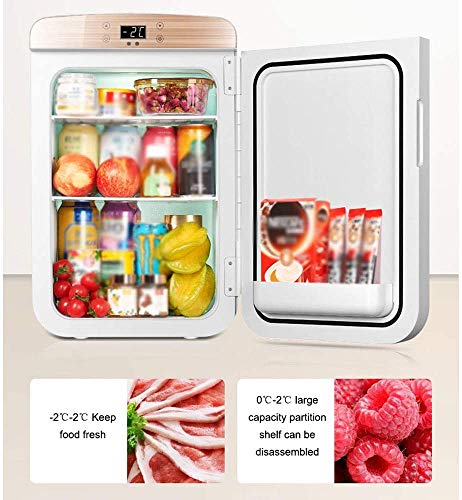 25L Mini Refrigerador, Gran Capacidad Nevera-Congelador, De Pie Bajo El Mostrador Refrigerador para El Coche/El Hogar Una Rating + Energía