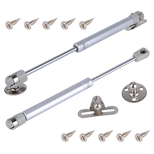 2pcs Pistones a Gas Muebles Cocina Amortiguador Puertas Elevables 100N / 10kg 270mm Bisagras Resortes Armario con Tornillos
