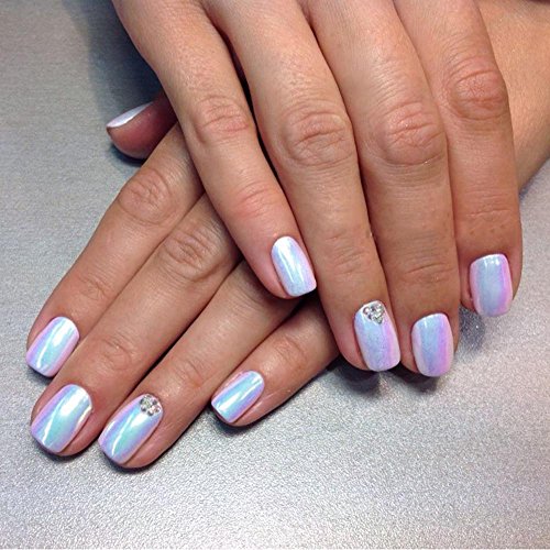 3 botella polvos purpurina glitter nail art para decoracion uñas efecto unicornio cromo neón holo plata pigmento manicura