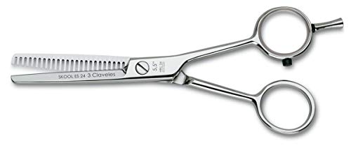 3 Claveles 12760 - Set Peluquero con Estuche y 2 Tijeras de 5.5" y Navaja