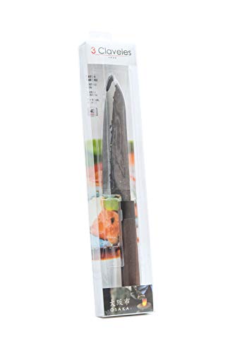 3 Claveles OSAKA - Cuchillo Japonés Santoku 18 cm