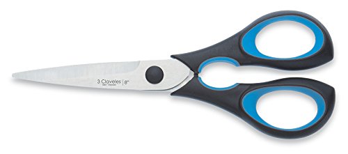 3 Claveles Tijera de Cocina Ergo 8" D 3C, Azul, Negro