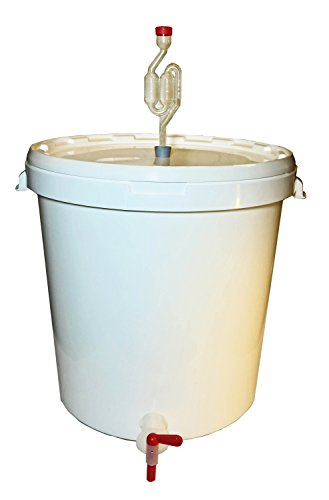 30 litros quemador y Fermentador para fabricación de cerveza, vino o de mosto