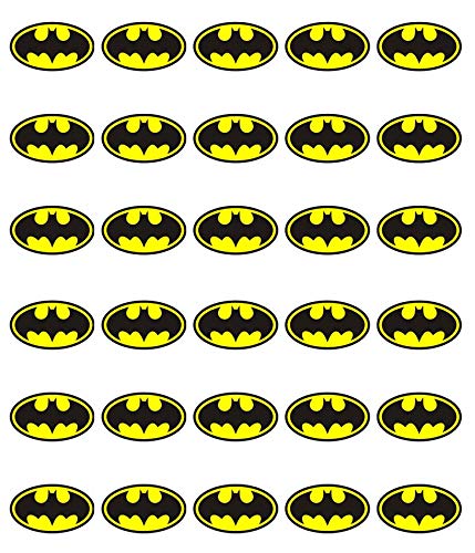 30 obleas comestibles para cupcakes, diseño de Batman