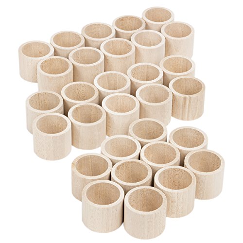 30 pieza Madera servilleteros Forma recta con abnahme Descuento Decoración