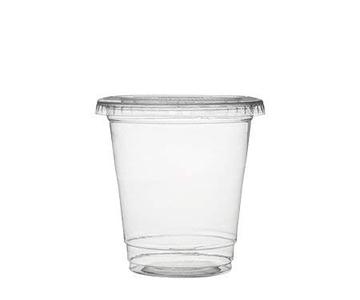 vasos transparentes con tapa