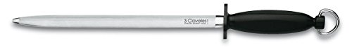 3Claveles 1604 - Chaira oval, cromo duro, 30 cm, 12 pulgadas