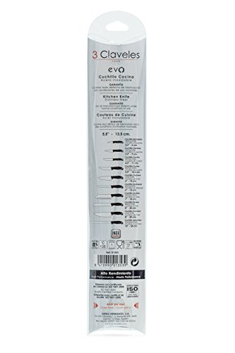 3Claveles Evo - Cuchillo cocina, 13,5 cm, 5,5 pulgadas