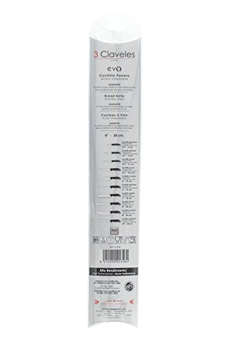 3Claveles Evo - Cuchillo panero, 20 cm, 8 pulgadas