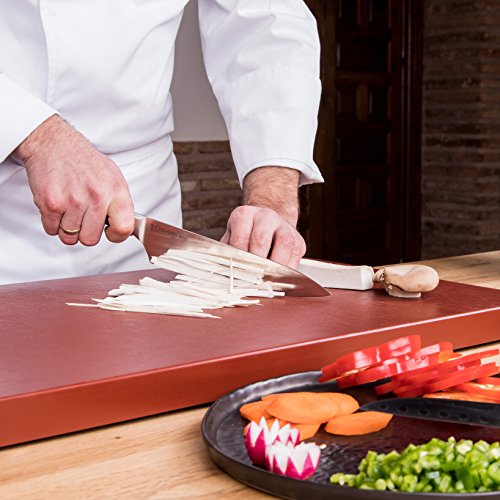 3Claveles Toledo - Cuchillo forjado para cocinero, 25 cm, 10 pulgadas