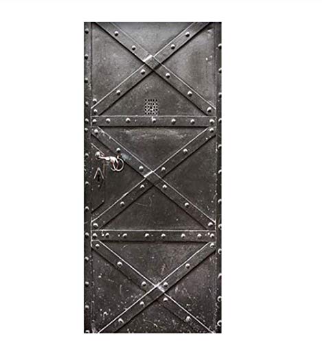 3D Etiqueta De La Puerta Papel Pintado Autoadhesivo Pvc Diy Chocolates Imprimir Imagen De Arte Decoración Para El Hogar Mural De Pared Armario Renovación Calcomanía 77X200cm