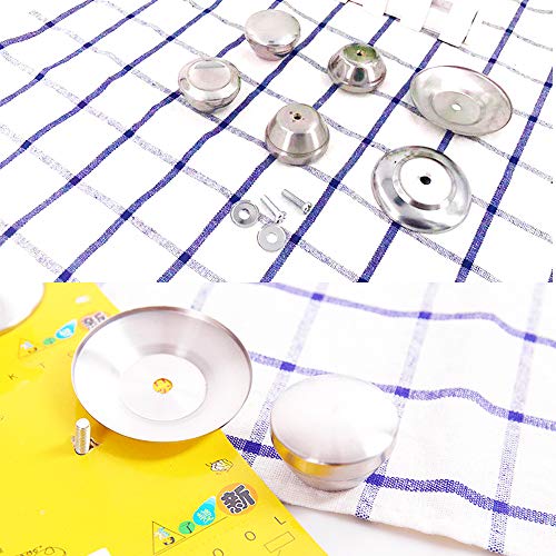4 Pcs Pomo de acero inoxidable para tapa de olla, Universal para mango tapa de repuesto Mango tapa de olla tapa de cristal Asa Pomo, Mango de Perilla para Tapas de Ollas y Salsas, 2 estilos