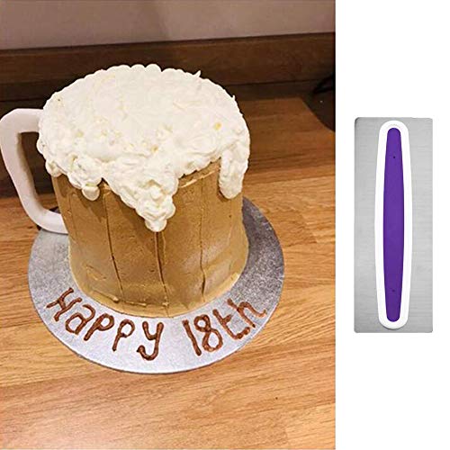 4 Rascador de pasteles para decoración de pasteles, peine para glaseado, espátulas para fondant, bordes de tartas, rascador de crema, herramienta para repostería, molde para hornear
