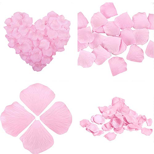 4000 pétalos de rosa artificiales de seda de colores surtidos, pétalos de rosa artificiales para noche romántica, decoración de bodas, eventos, fiestas