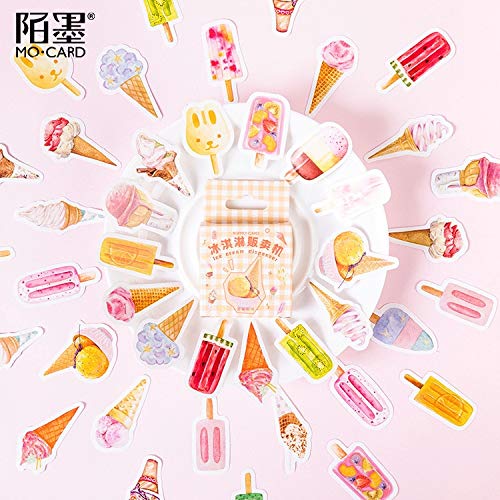46 unids/Pack máquina expendedora de Helados Pegatinas Decorativas de papelería Scrapbooking DIY Diario álbum Etiqueta Adhesiva