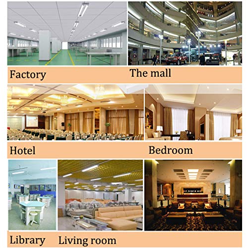 4FT Tubos Fluorescentes LED Lámpara 1500LM 4000K T5 Lámparas Lluminación Gabinete Interior Luces Bar Garaje Sala de Conferencias Oficina Escuela Hospital Restaurantes Hoteles 18W 1pc