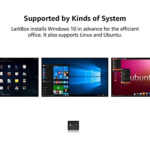 4K Mini PC Intel Celeron J4115 Quad Core 6 GB de RAM 128 GB ROM de Windows 10 Escritorio HDMI USB del Ordenador-C (Color : Black)