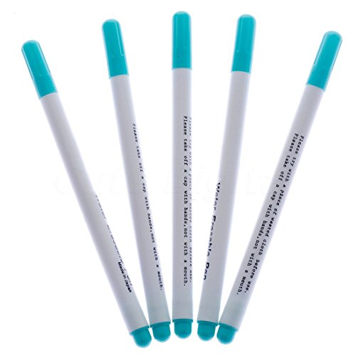 4pcs Stitch Marcadores Soluble Punto de cruz Agua borrable bolígrafos de tinta Tela Ojal las plumas de marca de bricolaje color al azar