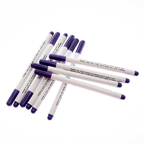 4pcs Stitch Marcadores Soluble Punto de cruz Agua borrable bolígrafos de tinta Tela Ojal las plumas de marca de bricolaje color al azar