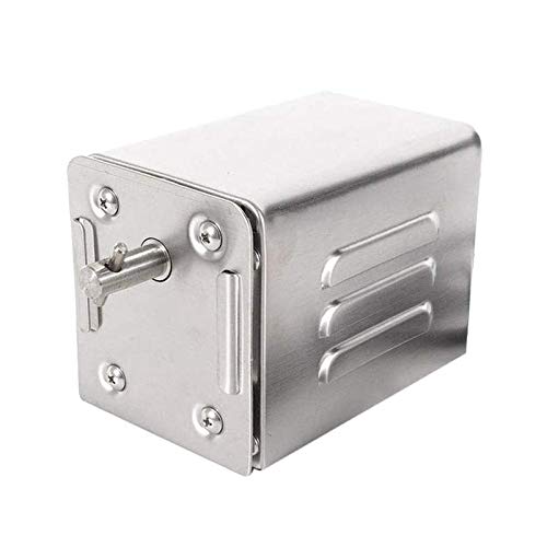 4YANG Acero Inoxidable BBQ Grill Asador eléctrico Motor Motor de asador de Parrilla de 70 kg Cabra Cerdo Pollo Cabra Asador Motor Accesorios de Barbacoa para Exteriores