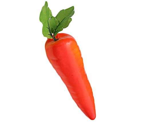 5 Piezas de simulación de Zanahorias Vegetales Artificiales Decoraciones para el hogar y la Cocina