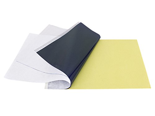 50 Hojas Papel A4 Tatuaje Transfer Papeles Térmico Carbono Plantilla Papel Calcar Kit