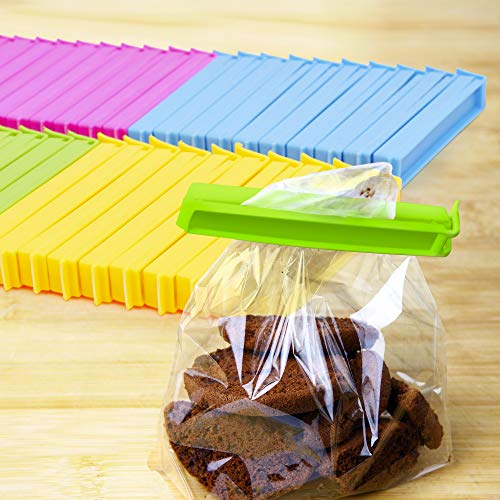 50 Piezas - Clips de Sellado de Bolsas, Pinzas Bolsas Alimentos, Plástico 11cm - Pinzas Cierre Bolsas de Comida - Calidad Premium, Duradero y Resistente.