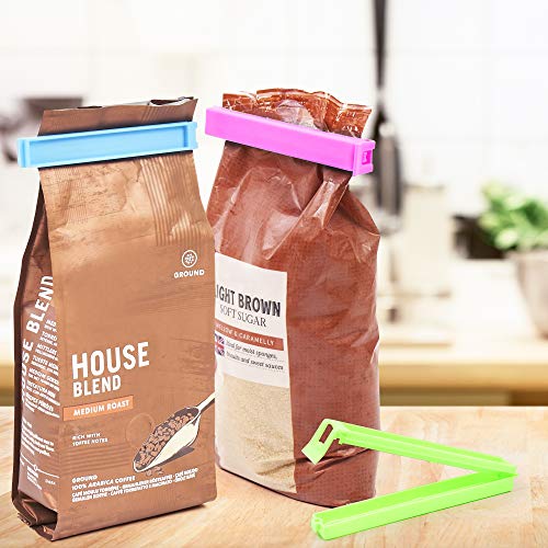 50 Piezas - Clips de Sellado de Bolsas, Pinzas Bolsas Alimentos, Plástico 11cm - Pinzas Cierre Bolsas de Comida - Calidad Premium, Duradero y Resistente.