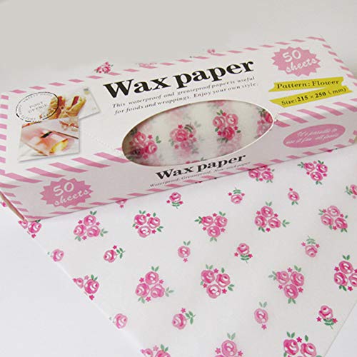 50 piezas de papel encerado, papel de picnic para alimentos, papel a prueba de grasa, impermeable, papel de hamburguesa seco para cesta de alimentos de plástico, Types 4, Tamaño libre